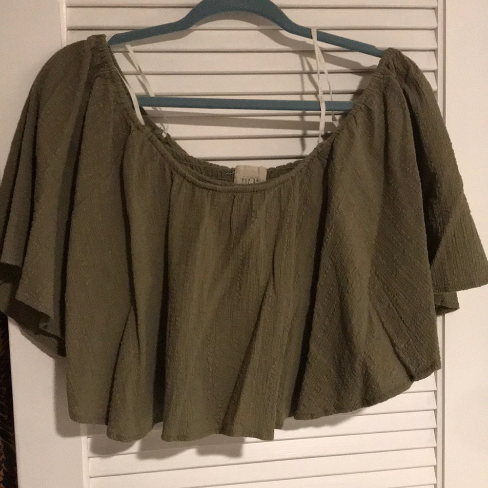 Off the shoulder crop top